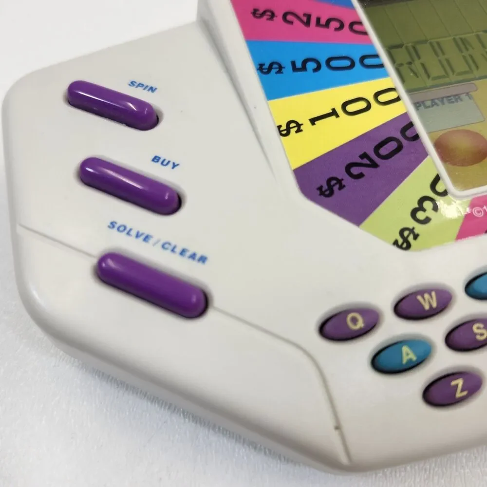 Wheel of Fortune Handheld Game Vintage 1995 Tiger Electronics Tested Works